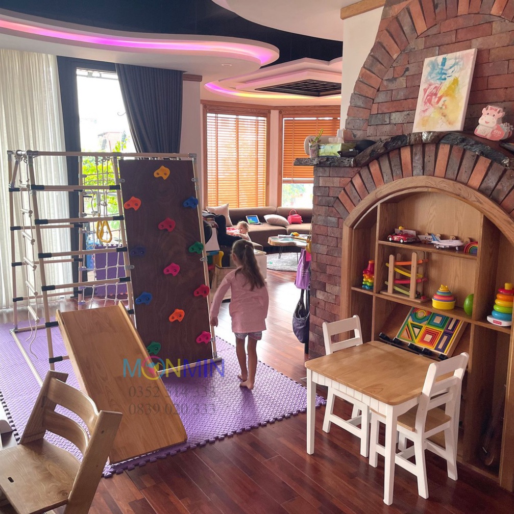 Xà đu đa năng Satech - Khung vận động cho bé - Hình hộp thang cân - Bộ cao 1.3m: Trò chơi 1 3 4 5 6 7 15