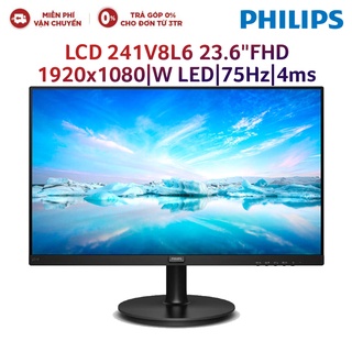 Màn hình máy tính lcd philips 241v8l6 23.6"fhd 1920x1080|w led|75hz|4ms