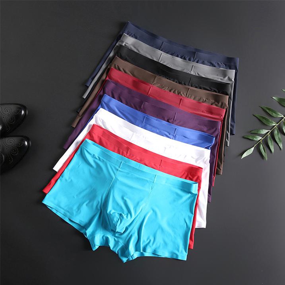 [COMBO 4] Quần Boxer nam thun lạnh, quần sịp nam su đúc không đường may, không viền mỏng nhẹ - Hàng nhập khẩu | BigBuy360 - bigbuy360.vn