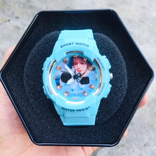 Đồng hồ nữ dây dạ quang Blackpink