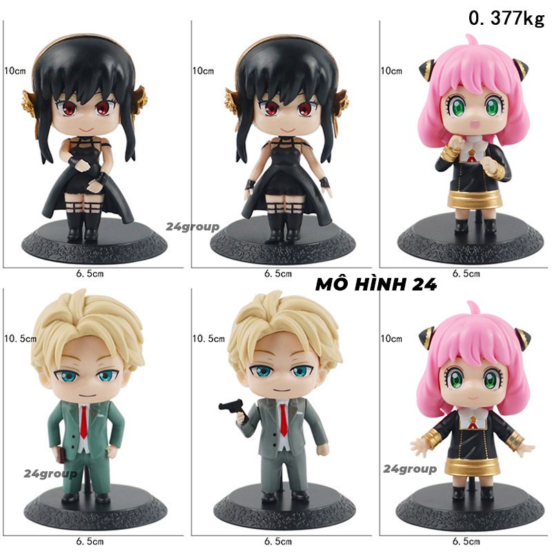 [COMBO] Mô hình nhân vật anime SPY × FAMILY yor loid anya yorger figure hoạt hình spy x family chibi cute dễ thương anya