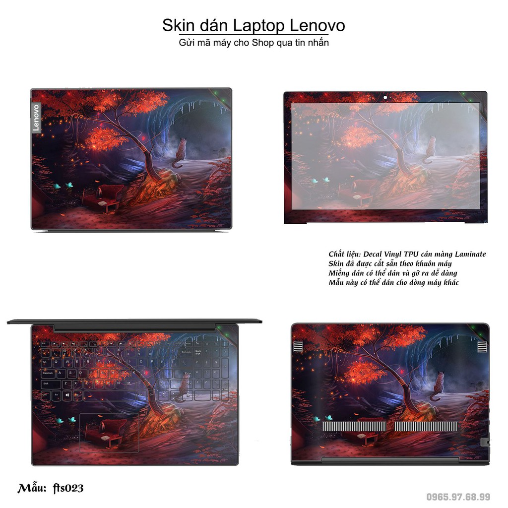 Skin dán Laptop Lenovo in hình Fantasy _nhiều mẫu 4 (inbox mã máy cho Shop)