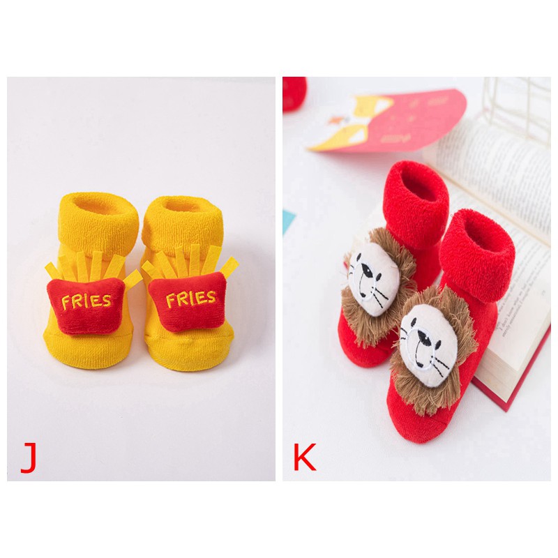 Vớ cotton chống trượt trang trí giáng sinh đáng yêu cho bé