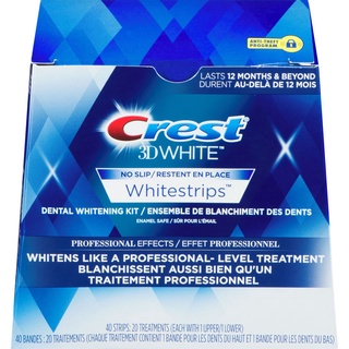 Miếng dán Crest 3D whitestrips Glamorous/ Professional Efects/ supreme Flexfit