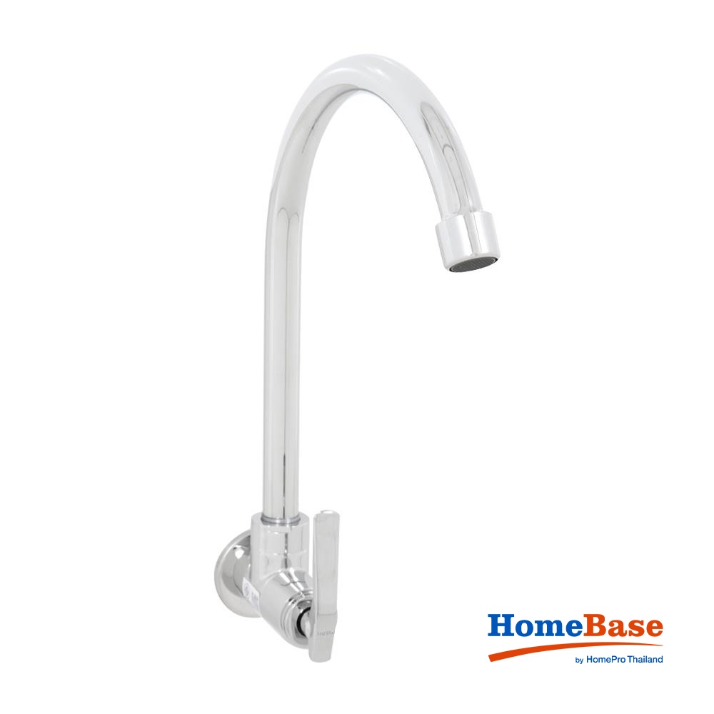 HomeBase MOYA Vòi rửa chén PN-81C11 bằng crom 6x22x35 màu bạc
