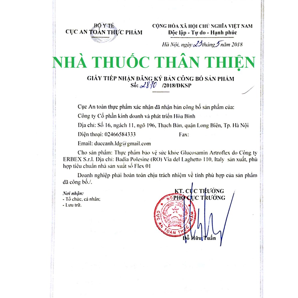 Glucosamin Artroflex - hỗ trợ giảm đau do thoái hóa khớp, khô khớp, viêm khớp (100 viên)