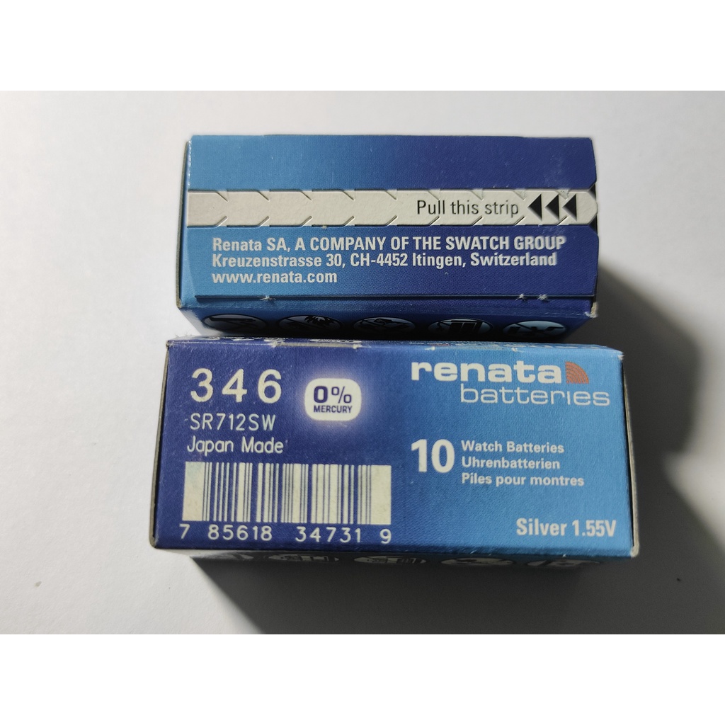 1 Viên Pin Đồng Hồ Renata Thụy Sĩ SR712SW / 346 Loại Tốt