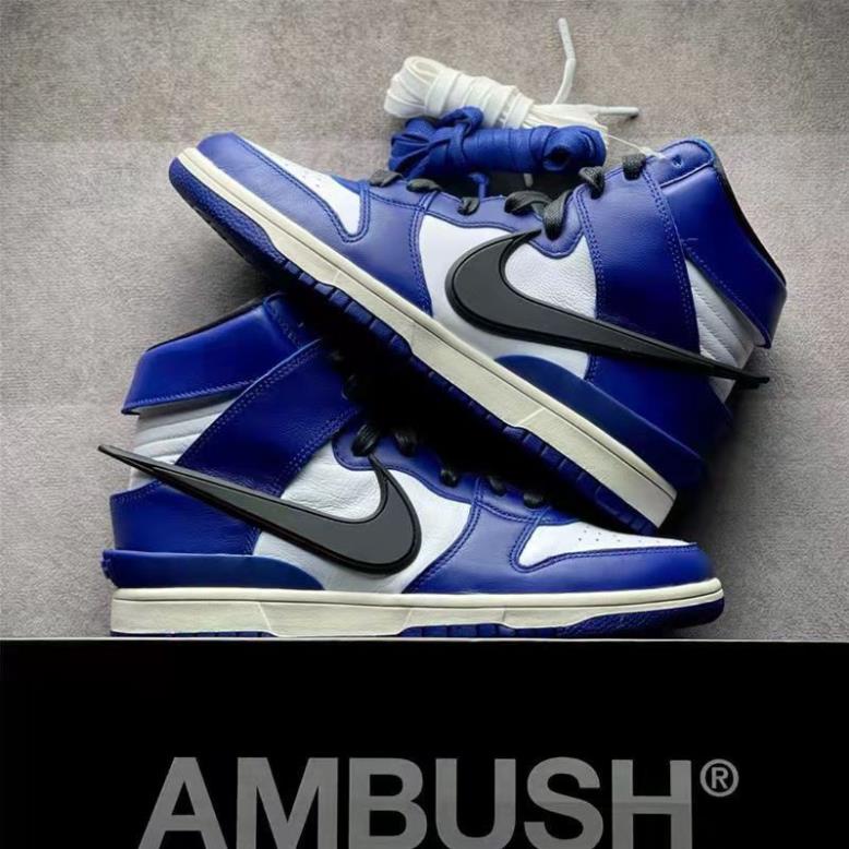 Giày thể thao AMBUSH x Nike dunk high cổ cao đế bằng phối màu sắc thời trang dành cho nam nữ _B%^