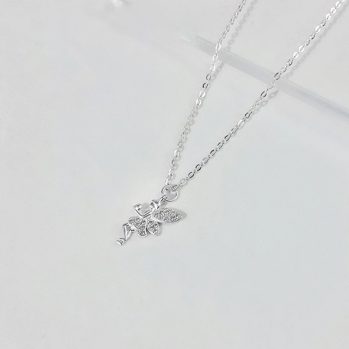 Dây chuyền bạc ATJ9082 thiết kê mặt thiên thần cao cấp , vòng cổ Angel Necklace -  ANTA Jewelry