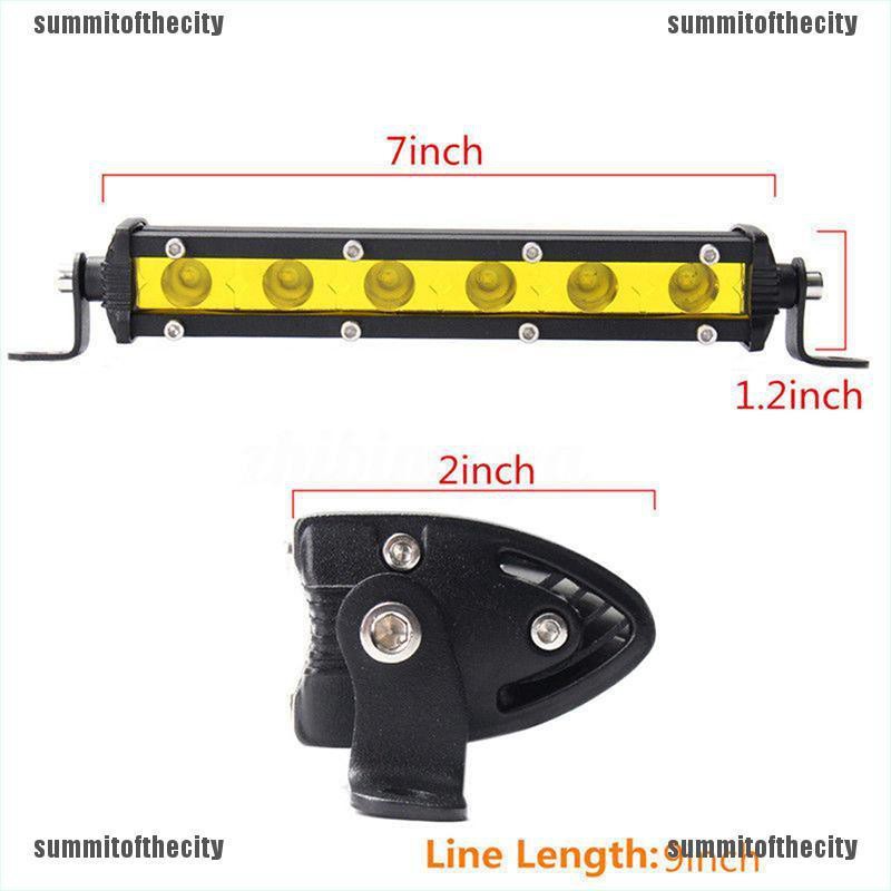 Đèn LED 7 &quot;18W 4WD Ánh Sáng Vàng Cao Cấp Cho Xe Ô Tô / Tàu Thuyền