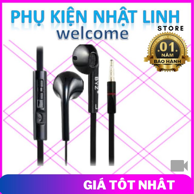 Tai Nghe Nhét Tai Dây Dẹt BYZ S389 -Phụ Kiện Nhật Linh