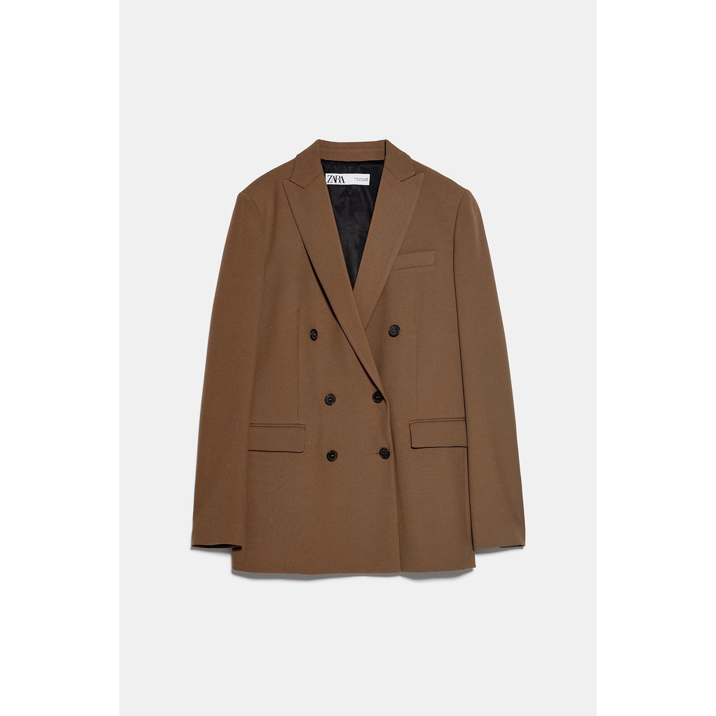 ÁO BLAZER ZARA NỮ MÀU NÂU AUTH TUỒN