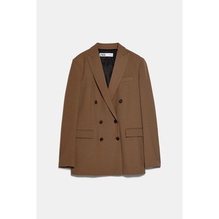 ÁO BLAZER ZARA NỮ MÀU NÂU AUTH TUỒN