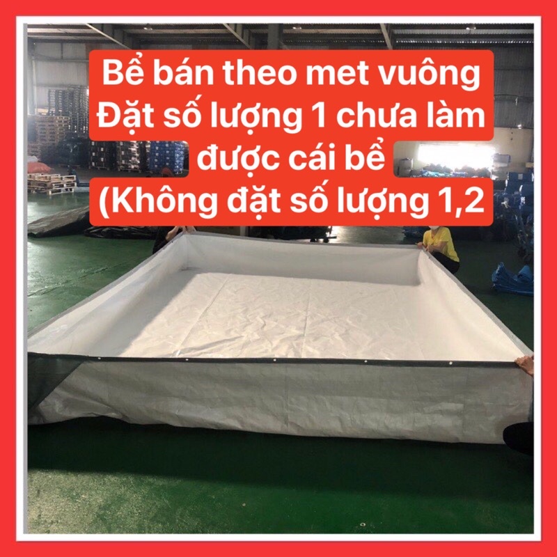 (Giá Bán Theo Met Vuông) Bể Bạt, Tráng Bạt, Bể Nuôi Cá, Bể Bơi Cho Bé...