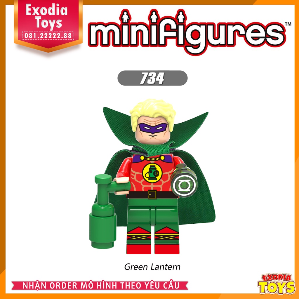 Xếp hình minifigure nhân vật siêu anh hùng vũ trụ DC Comics - Đồ Chơi Lắp Ghép Sáng Tạo - X0175