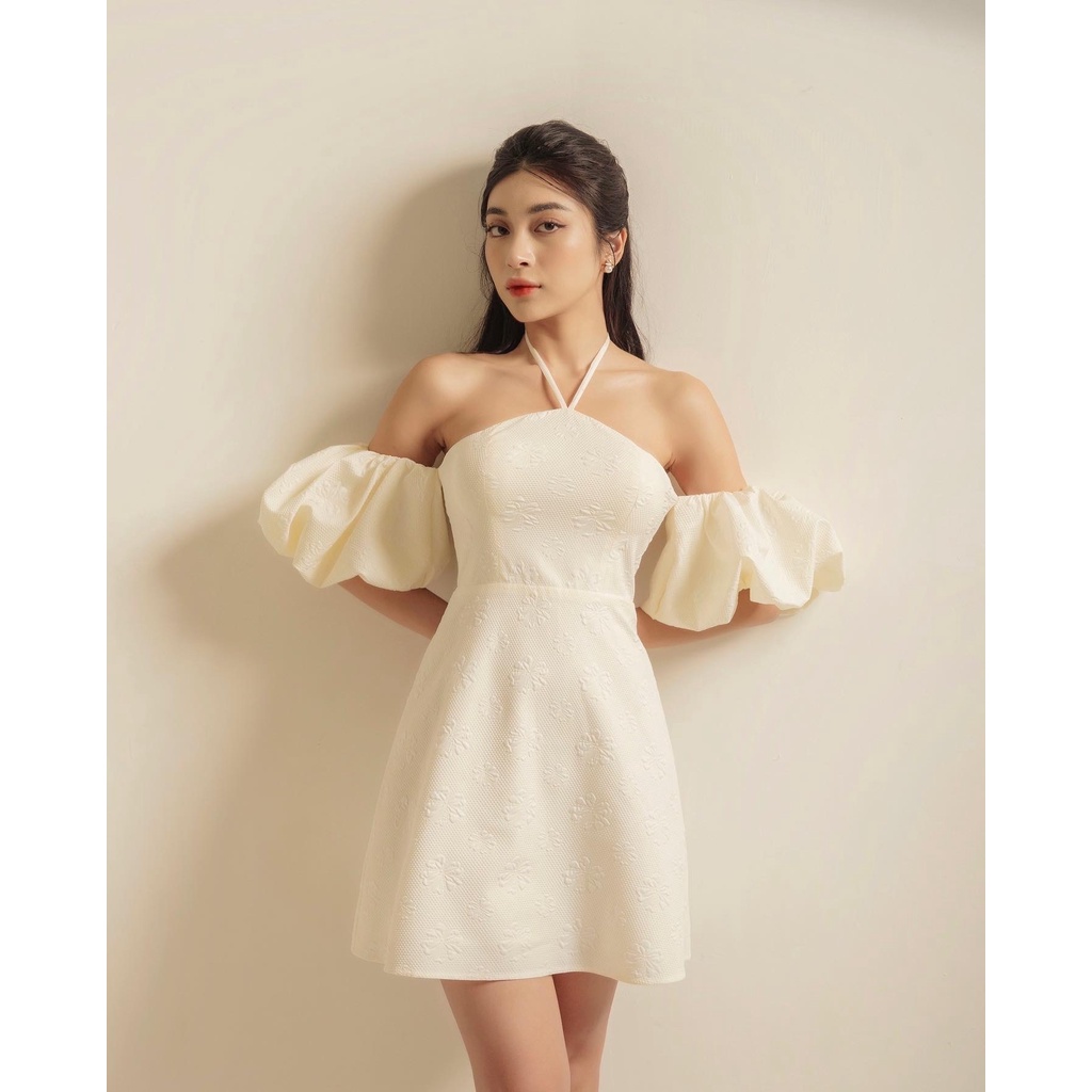 Váy yếm tay phồng Lovell Dress - COQUI