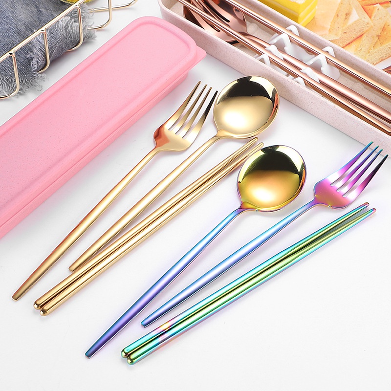 Bộ Dụng Cụ Ăn Uống Bằng Thép Không Gỉ Chất Lượng Cao