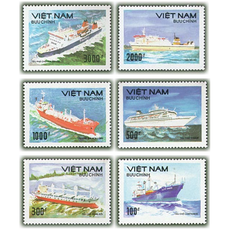 Tem Viet Nam Bộ tem Tàu Biển Hiện Đại