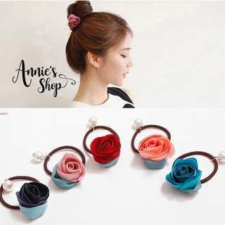CH026 Cột tóc hoa vải Rosy handmade