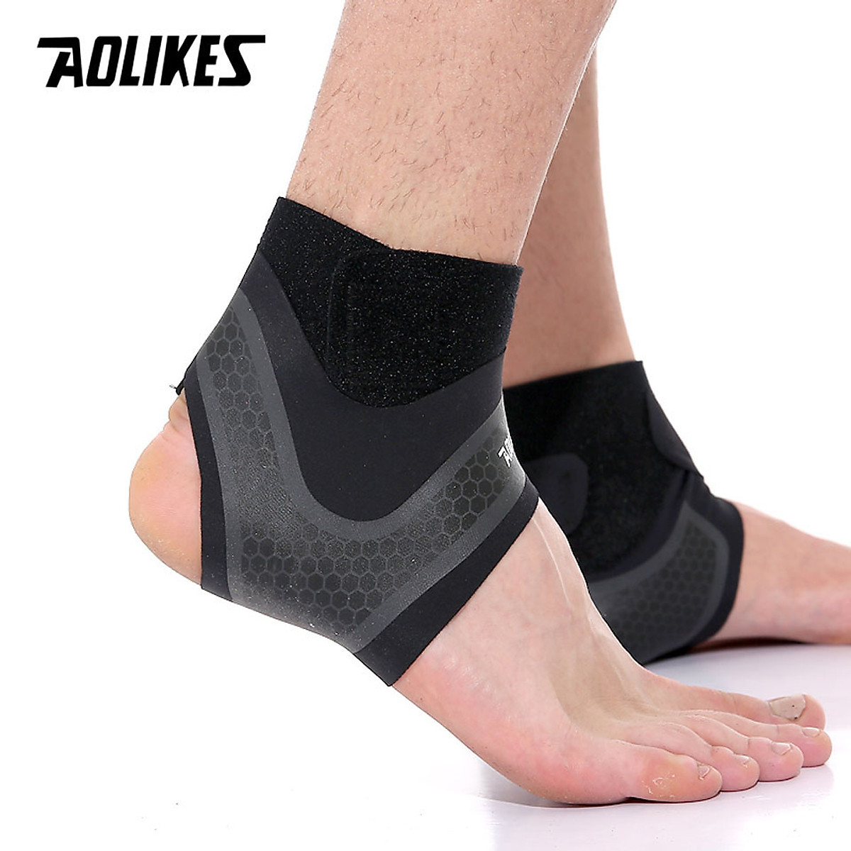 Săn Sale Băng quấn cổ chân bảo vệ mắt cá chân hỗ trợ chống lật cổ chân Sport ankle pads AOLIKES YE-7130 -Hàng Chính Hãng