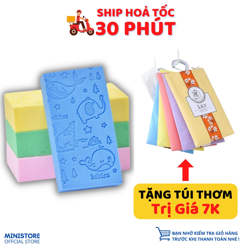 ⚡FREE SHIP⚡ Bông Tắm Bọt Biển Kì Gét Tẩy Da Chết Siêu Sạch Cho Body Mút Non Siêu Mềm Mại Tạo Bọt Nhiều Bảo Vệ Da