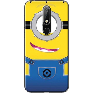 Ốp lưng Nokia 5.1 Plus, 6.1 Plus in hình Minion áo xanh