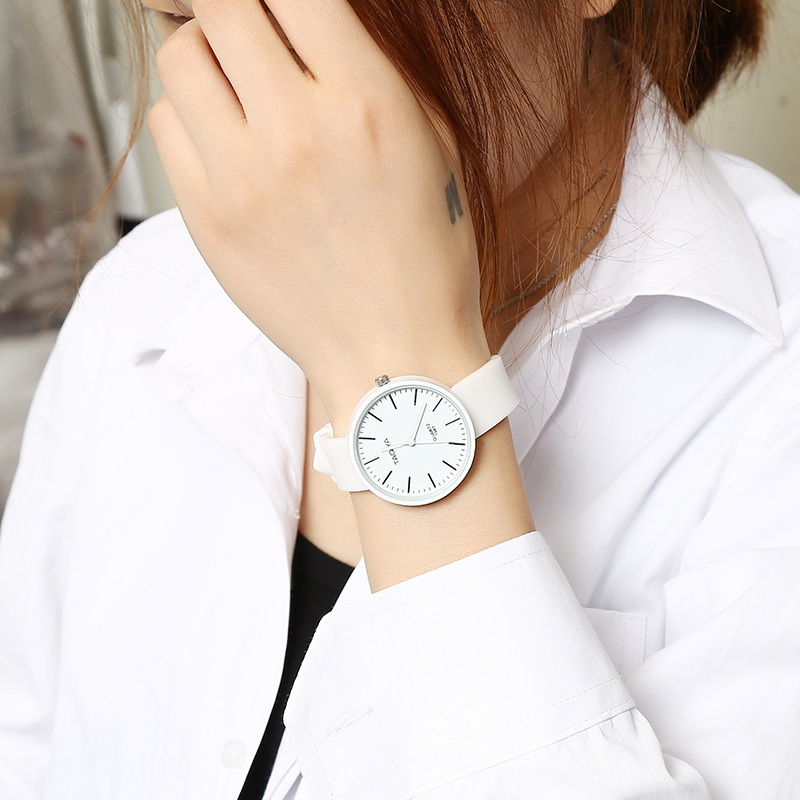 Đồng hồ dây đeo silicon thời trang phong cách retro dành cho nữ