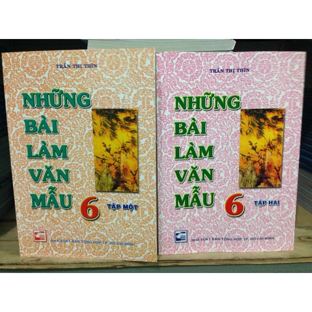 Sách Những bài làm văn mẫu lớp 6 (tập 1+2)