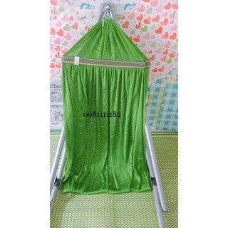 Bộ võng xếp tiến đạt cỡ lớn 100% inox phi 32 kèm lưới kim a 60cm mịn