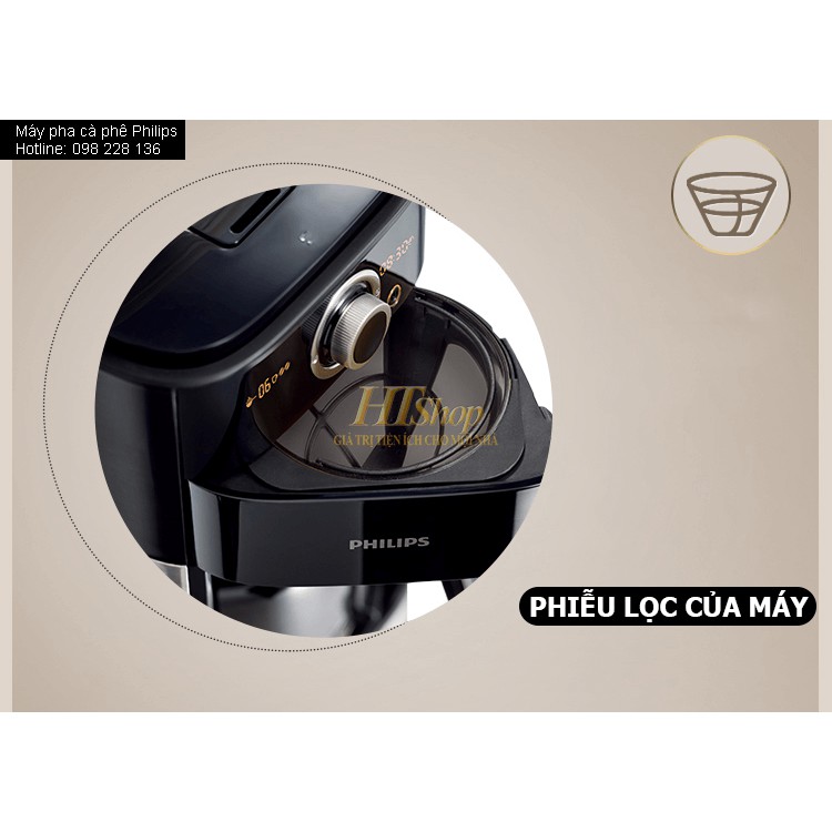 Máy pha cà phê tự động Philips HD7762 - Tự động xay pha cà phê hạt nguyên chất thơm ngon