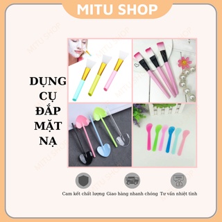 Dụng cụ đắp mặt nạ, que nhựa trộn và đắp mặt nạ, thìa nhựa trộn mask, xẻng tim trộn mặt nạ, cọ đắp mặt nạ
