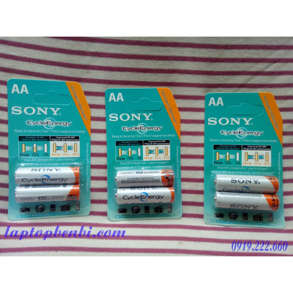 [Mã SKAMLTSM9 giảm 10% đơn 99K] Pin sạc sony AA 4600 mAh bộ 2 viên | Pin tiểu 2A