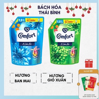 Nước xả vải Comfort 1 lần xả túi 1,8l