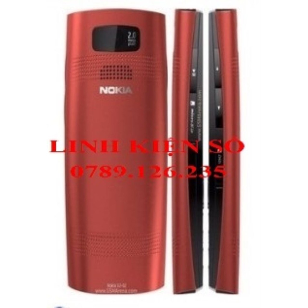 VỎ NOKIA X2 02 KHÔNG PHÍM MÀU ĐỎ