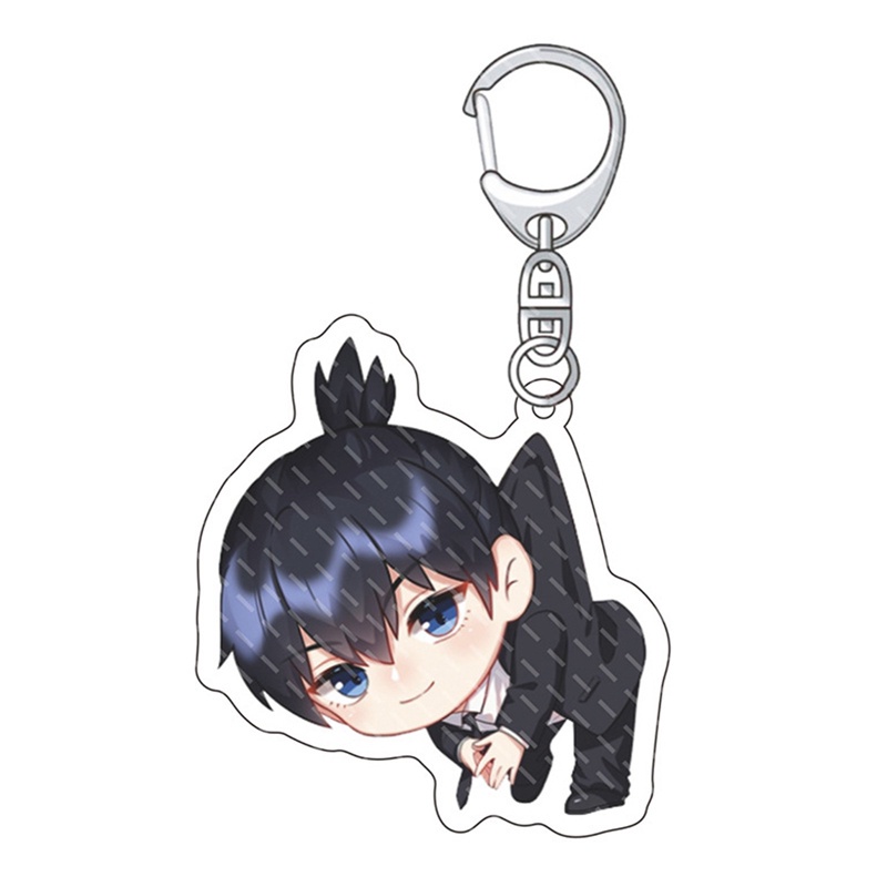 (TREO) Móc khóa IN HÌNH Chainsaw man Thợ săn quỷ anime chibi mica trong acrylic