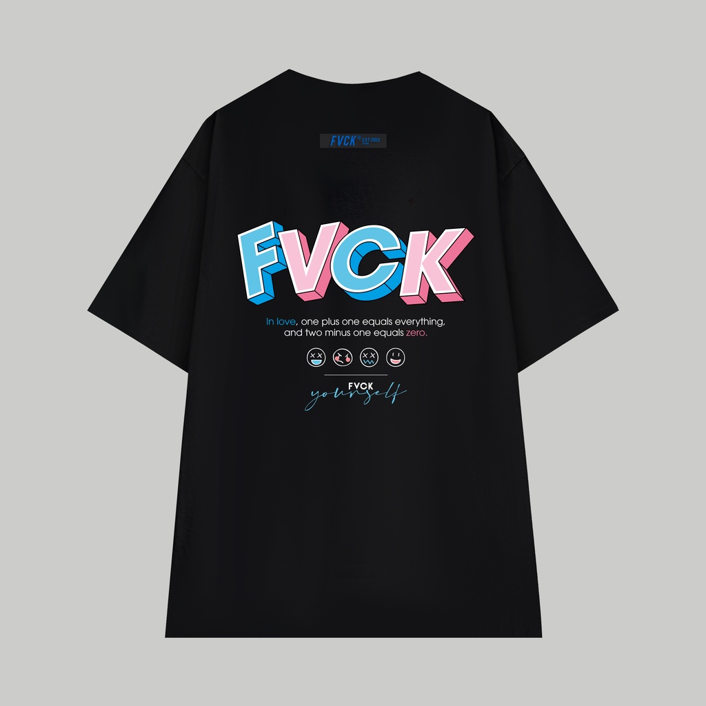 Áo thun FVCK SAD COLOR TEE - BLACK - FK107