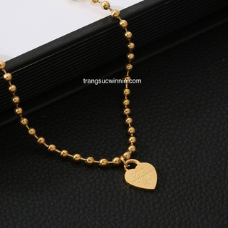 Lắc chân nữ titan tim bi VG