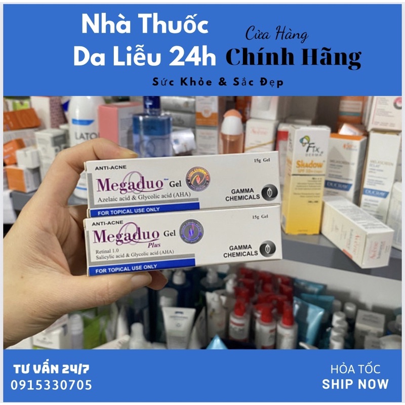 Megaduo gel new aha / Megaduo Plus dưỡng cho da mụn ngừa thâm mụn