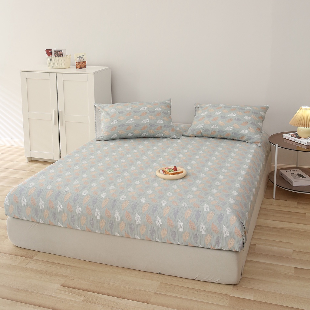 Bộ Ga Gối Cotton-Ga Gối Chất Liệu Cotton 100% Thoáng mát Không Xổ Lông, Phai Mầu Đủ Kích Thước