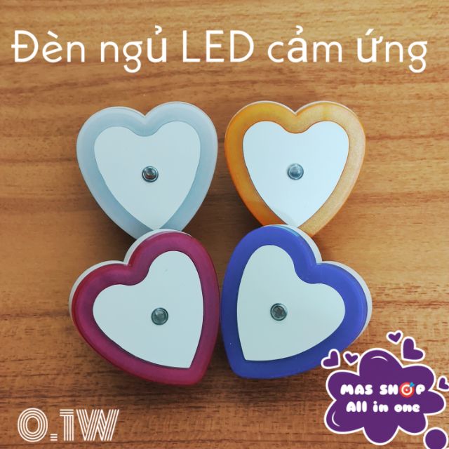 Đèn ngủ LED tự động sáng tắt (cảm biến ánh sáng) 0.1W siêu tiết kiệm điện