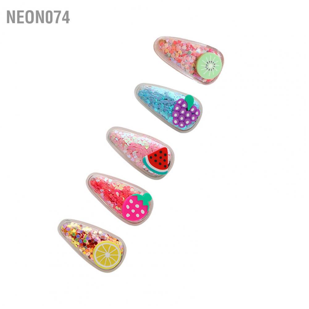 Neon074 Neon074 Chụp ảnh Kẹp tóc Trái cây trong suốt Ngọt ngào Phụ kiện tạo kiểu Barrette cho nữ sinh tiệc tùng Kỳ nghỉ