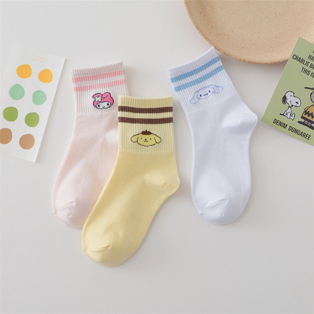 Vớ cotton họa tiết melody cinnamoroll kawaii hoạt hình Nhật Bản Anime dễ thương thời trang xuân thu thoáng khí