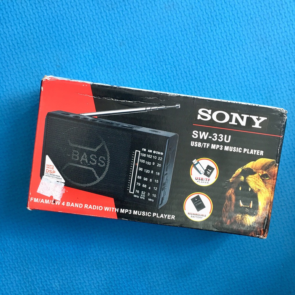 [Sale sốc] Đài Radio Sony SW-33U đọc thẻ SD USB