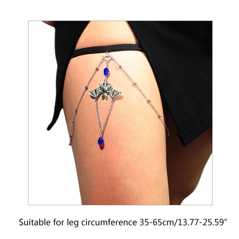 Vòng Đeo Chân Tua Rua Hình Dơi Phong Cách Gothic Thời Trang Cho Nữ