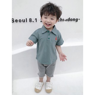 Áo sơ mi POLOT ve áo trẻ em phiên bản Hàn Quốc mùa hè 2019