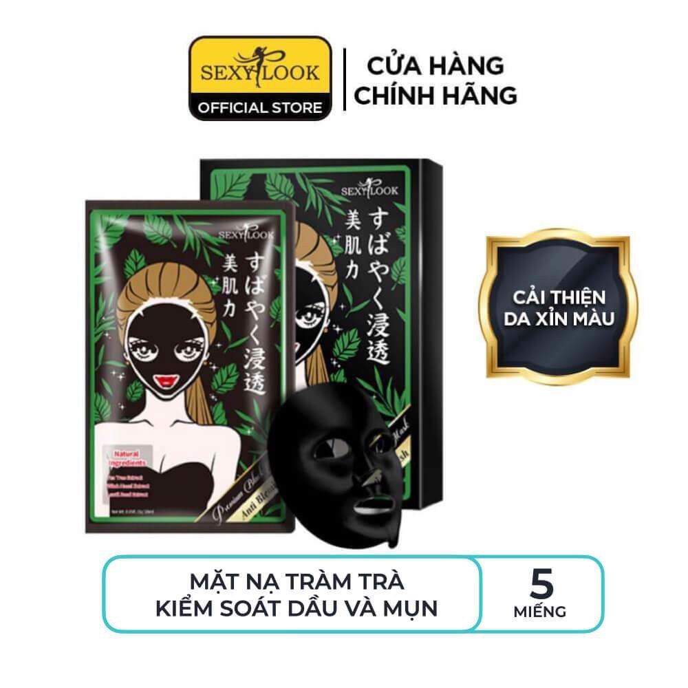 Mặt Nạ Tràm Trà SEXYLOOK Kiểm Soát Dầu và Mụn (Hộp 5 Miếng × 28ml)