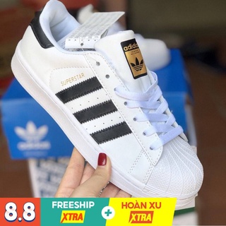 Giày thể thao nam nữ - giày adidas mũi sò tem vàng - adidas superstar - giày adidas 3 sọc - giày tiện lợi giá rẻ