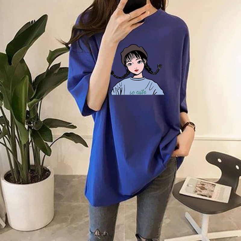 NRVP Áo Thun Ngắn Tay Dáng Rộng Thời Trang Cho Nữ