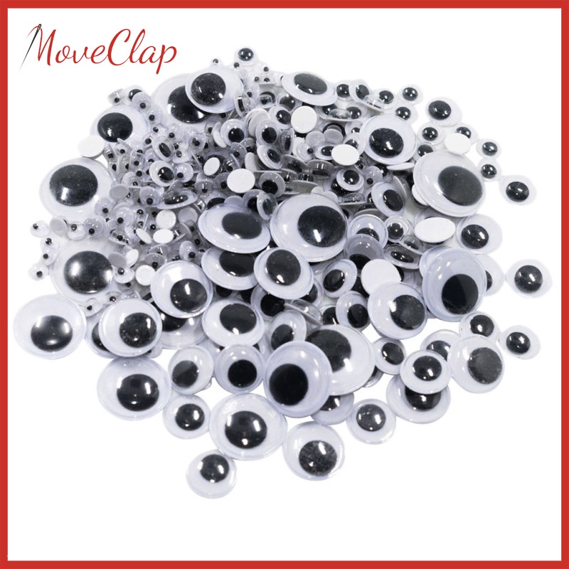 700x Googly Eyes Self Adhesive Moving Eye for DIY Scrapbooking Craft 7 Sizes
