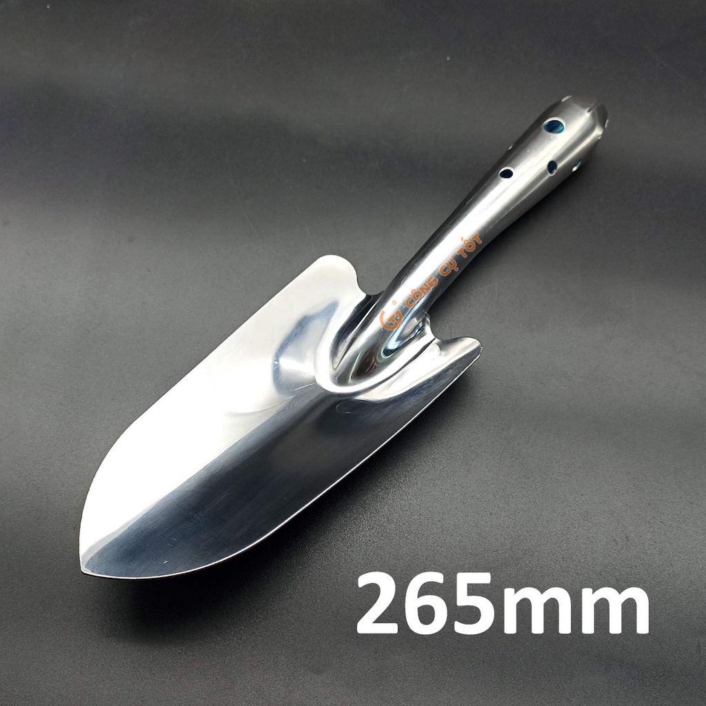 Xẻng inox cầm tay, trồng hoa làm vườn